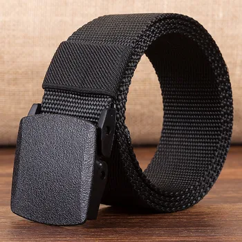 

2019 Men's And Women's Canvas Belt Hot Sale Outdoor Sports 3 Colors Soild Nylon Waistband Web Dazzling cinturones para mujer
