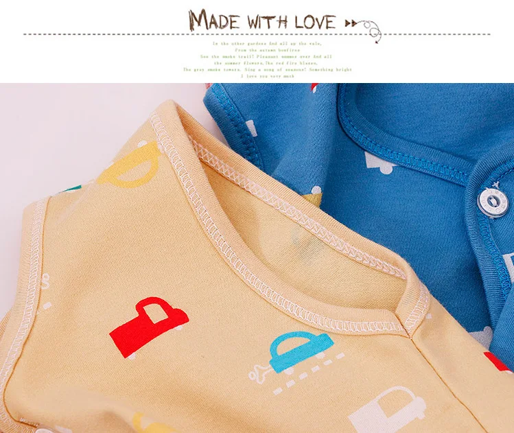 Новые хлопковые Жилет для маленьких мальчиков и девочек; весенняя одежда для младенцев, Детские жилетки с рисунком Пальто для малышей, куртки, детская одежда, верхняя одежда