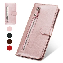 Кожаный чехол-кошелек на молнии для iPhone 6, 6s, 7, 8 Plus, X, XS, 11 Pro, Max, 7 plus, 8 plus, слот для карт, откидной Чехол, Роскошный чехол