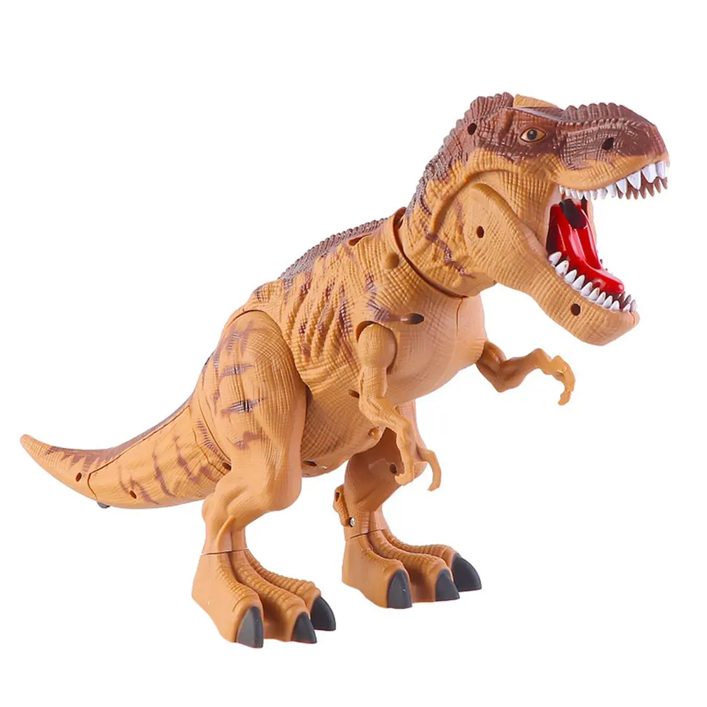 Dinosaurio en aerosol eléctrico para caminar, juguete de dinosaurio Jet con voz mecánica, Tiranosaurio Rex