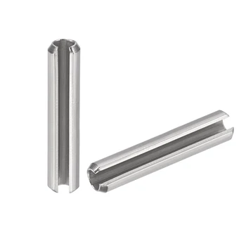 

uxcell M4 x 45mm 304 Stainless Steel Split Spring Roll Dowel Pins Plain Finish 50Pcs