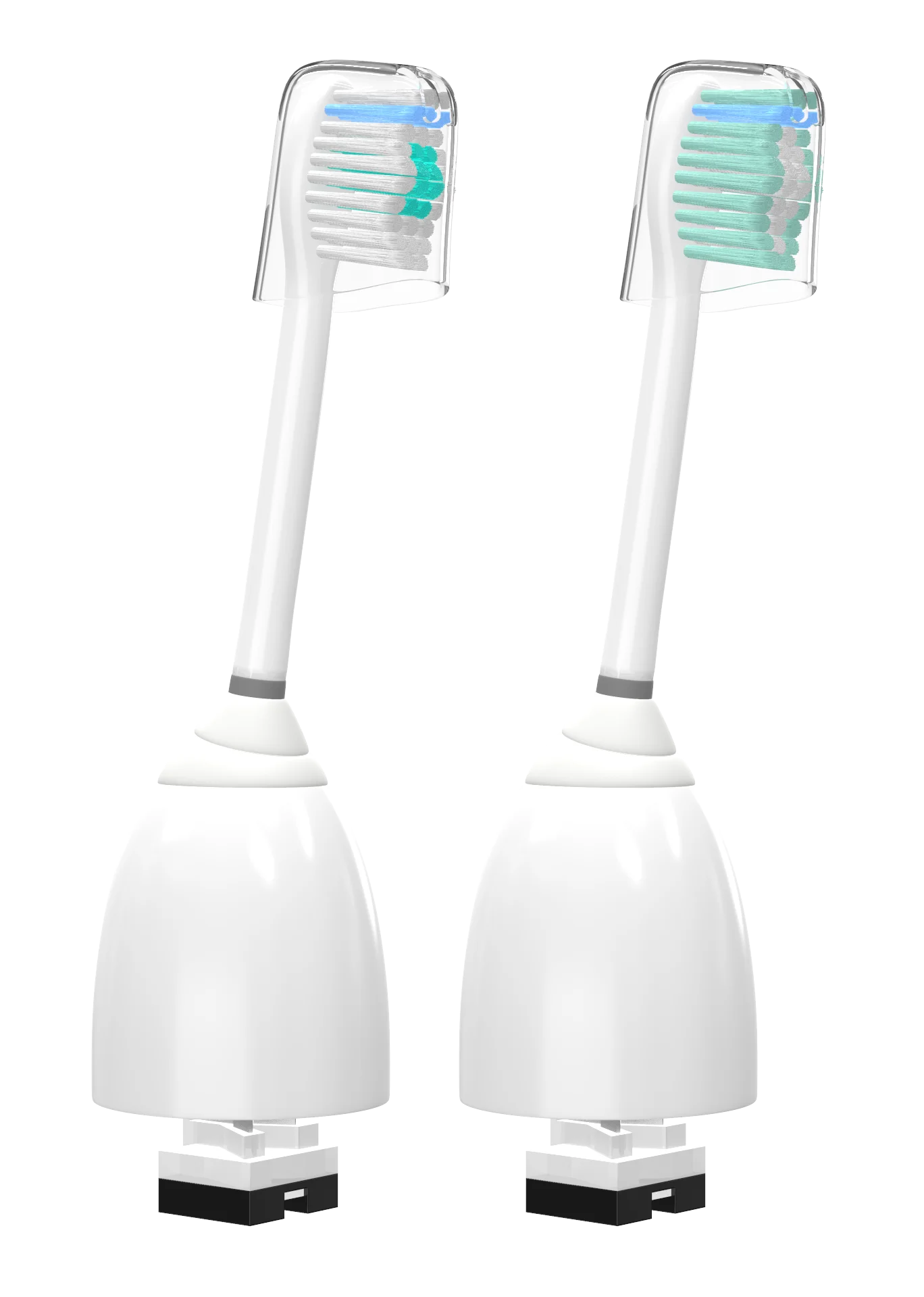2 шт. с колпачком для Philips Sonicare e-серия сменные головки для электрической зубной щетки HX9500 HX9552 HX9553 для гигиены полости рта