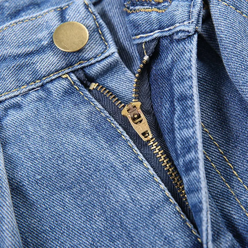 Korean Style High Waist Wide Leg Denim Shorts For Women New Jean Women Shorts Summer Streetwear Casual Loose Shorts