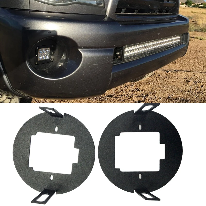 Front Fog Light-Hidden Bumper Foglamp Kit for Toyota-Tundra 2007-2013 / Tacoma 2005-2011 Light LED Pod Replacement Brackets | Автомобили и