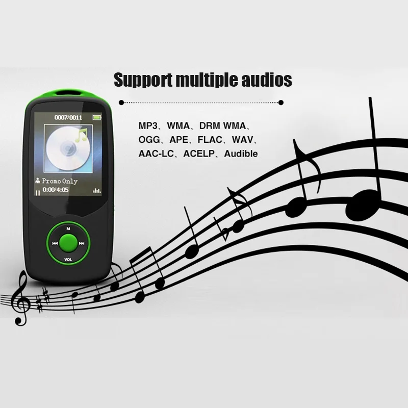 4 ГБ Bluetooth Спортивный Bluetooth MP3-плеер запись Ручка электронная книга чтение изображения просмотр fm-радио OD889