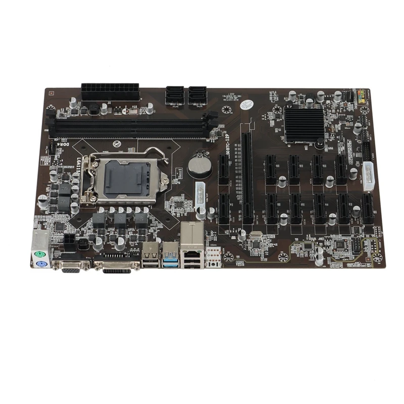 Материнская плата LGA1151 USB3.0 SATA3 для B250 B250M DDR4 Asus MINING EXPERT 12 PCIE Mining Rig BTC ETH | Компьютеры и