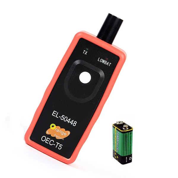 With Battery EL-50448 TPMS EL50448 OEC-T5 автоматический тестер давления в шинах монитор датчик Автомобильный TPMS активация диагностический инструмент для SPX G.M - Цвет: With Battery