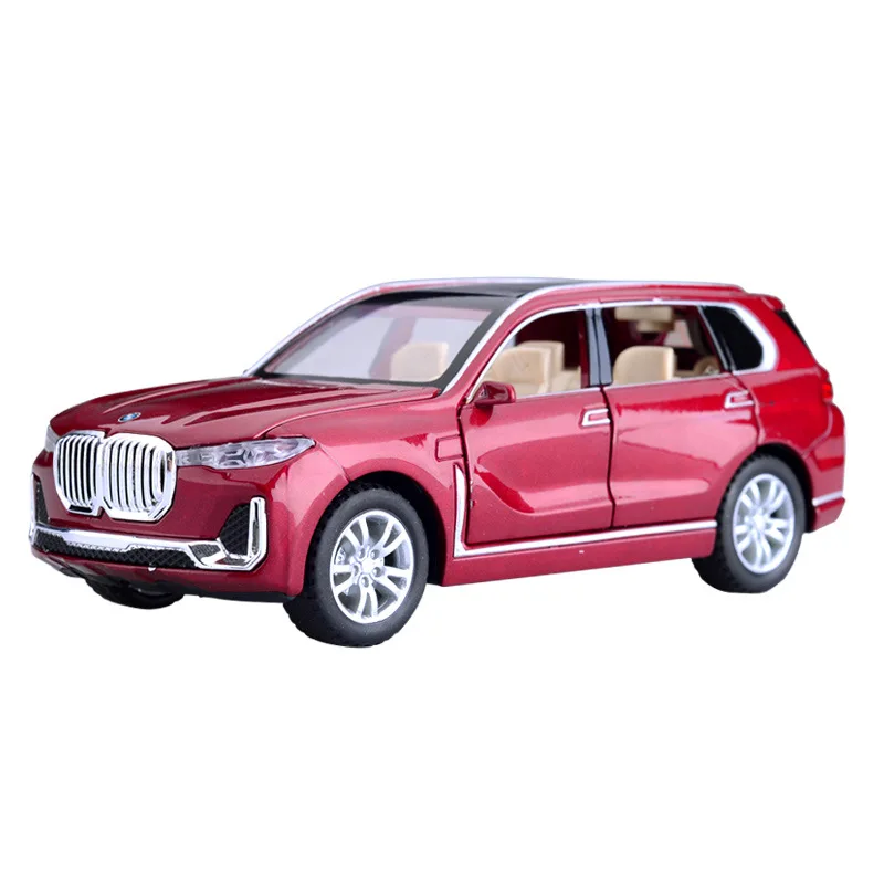 1:32 BMW-X7 модель автомобиля брелок для автомобильных ключей литой игрушечный