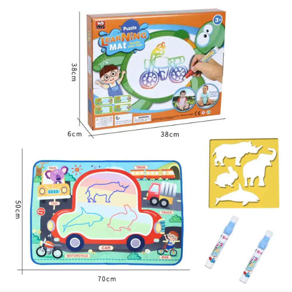 Детский водный холст, набор картин для раннего возраста, обучающие игрушки для рисования, безопасный и экологически чистый нетканый материал
