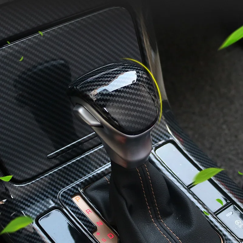 Pcmos ABS углеродное волокно внутренняя рукоятка рычага переключения передач крышка Накладка для Kia Forte K3 интерьер Авто аксессуары наклейки