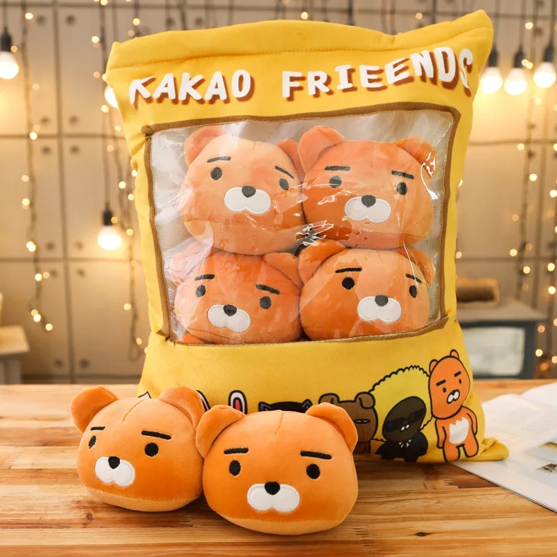 Ryan Набор подушек для закусок содержит 8 плюшевых кукол, милый Ryan Cinnamoroll, SAN-X, динозавр, Anpanman, водные животные, подарки для детей - Цвет: Ryan
