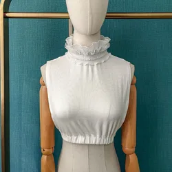 Female Half Shirt Detachable Collars for Women Stand Solid Color White Fake Collar Blouse Shirt Collar Sweater False Collars