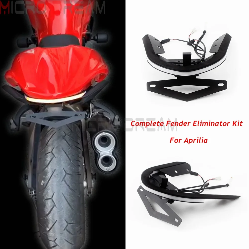 Для Ducati Monster 821 1200/S 14 17 мотоциклетный брызговик со светодиодной подсветкой набор