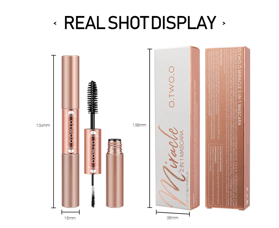 O.TWO.O 2 IN 1 MIRACLE MASCARA