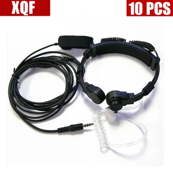 

XQF 10PCS Air tube mic earphone 3.5mm Y plug Finger PTT for Yaesu/ Vertex Standard walkie talkie VX168 VX2R VX418 VX3R VX5R