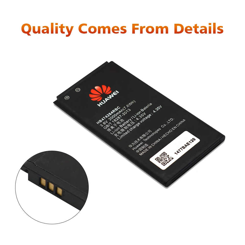 Аккумулятор для huawei HB474284RBC 2000 мАч для huawei Honor 3C Lite G521 G615 G620 Y550 Y560 Y625 Y635 сменный аккумулятор