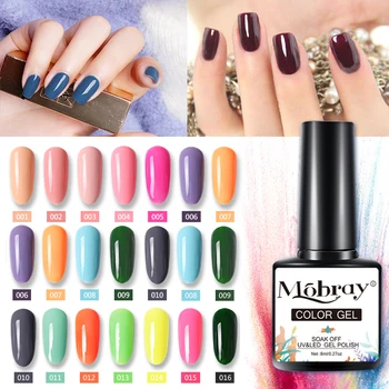 

Mobray Nail Gel Varnish 8ml High Quality Nail Gel Polish Semi Permanent Vernis Bright Color Glitter Varnish Nail Gel Lacquer