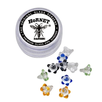 

10pcs/box ShiSha Glass Stopper Daisy Screens for Pipes 28MM Daisy Flower Silicone Smoking Pipe Screens with Plastic Box