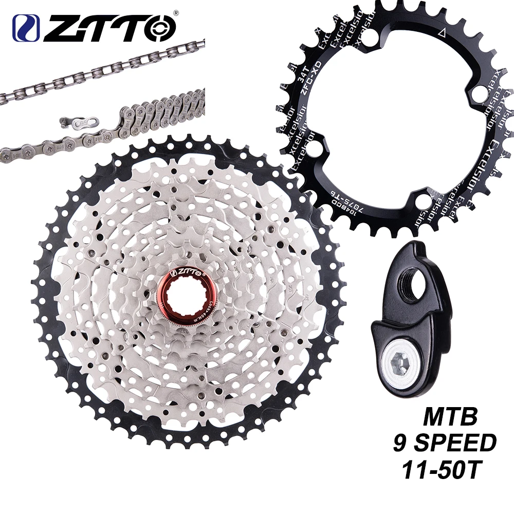 Кассета ZTTO MTB 9 скоростей 50t кассета для горного велосипеда В 11 50T широкое