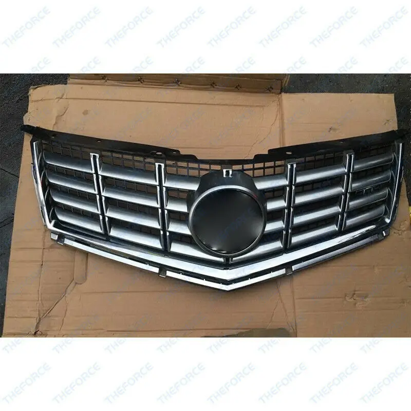Подходит для Cadillac SRX 2013 высокое качество хром передний бампер верхняя+ нижняя решетка