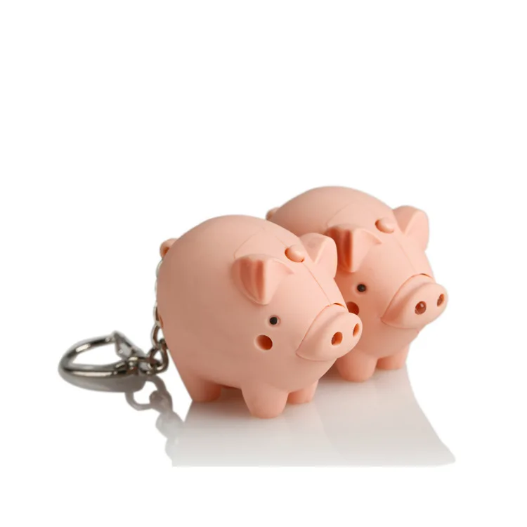 Маленькая копилка, животное, светодиодный фонарик для Создания звука, брелок для ключей, автомобильная сумка, кулон, маленькие подарки напрямую от производителя