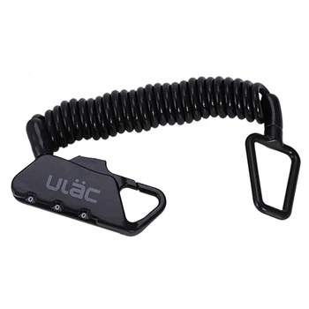 

ULAC lock K-2N Mountain Bike U Lock Anti-theft Password Bicycle Locks Cable 4 x1200mm Mini Zinc Alloy Cable Lock