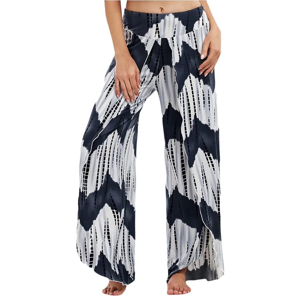 Модные женские свободные брюки летний галстук в повседневном стиле окрашенные