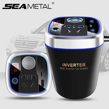 

Car Inverter 12V 220V 150W Modified Sine Wave Inverters USB Auto Charger QC3.0 Cigarette Lighter Socket Splitter Phone Charging
