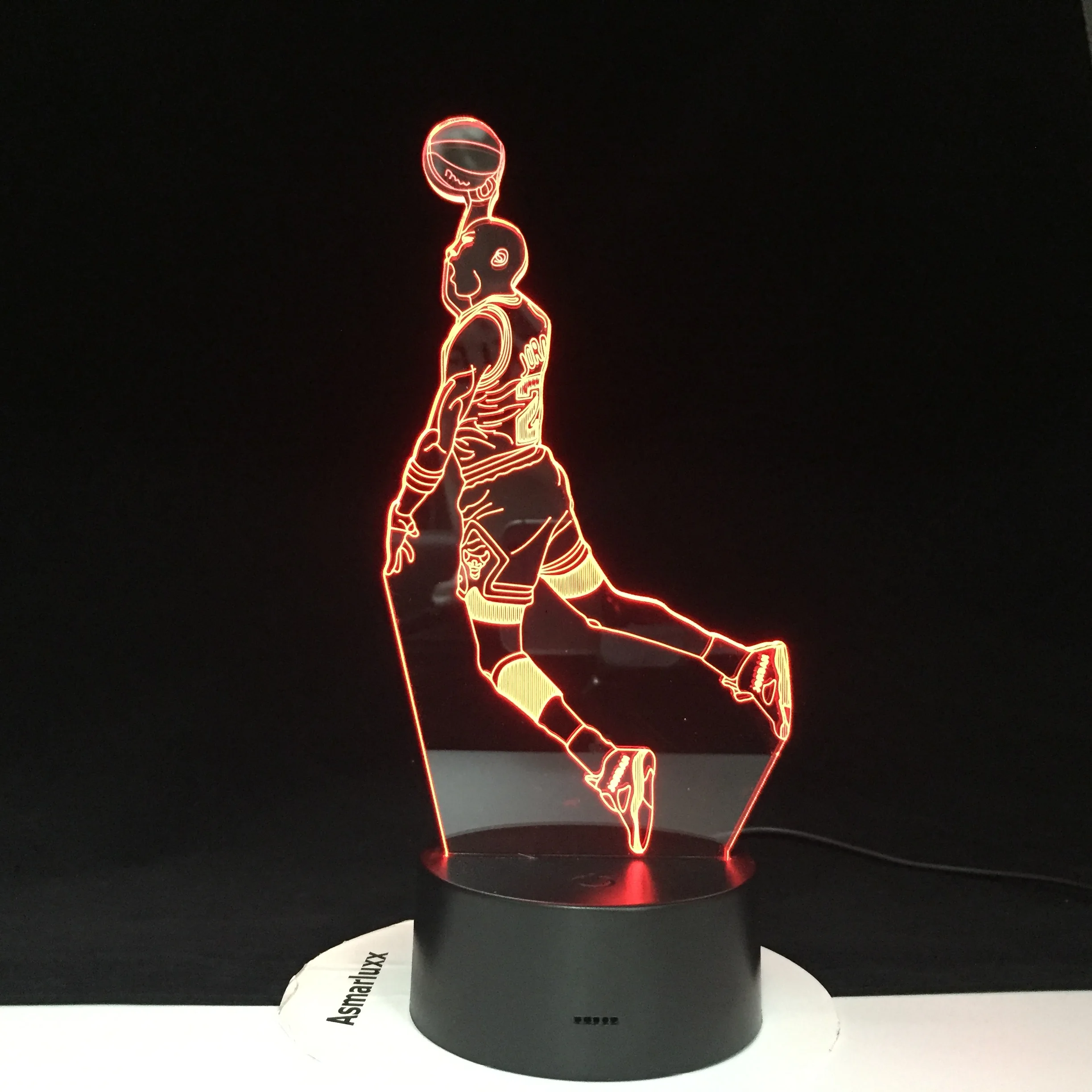 Баскетбольный светодиодный 3d-светильник для детей и мальчиков в подарок на день