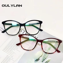 Oulylan, кошачий глаз, очки, оправа для женщин, Ретро стиль, оптические очки, негабаритные, прозрачные линзы, оправа для очков, модные женские очки