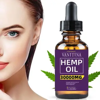 

30ML Organic Hemp Oil 3000mg CBD Hemp Seeds Oil Extract Relief For Skin Better Anxiety Anti Reduce Pain Sleep Stress Drops U8B9