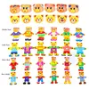 72PCS Children Early Education Puzzle Bear Change Clothes Wooden Puzzle Toys DIY Dressing Puzzle Montessori Benefits Wisdom Toys 4