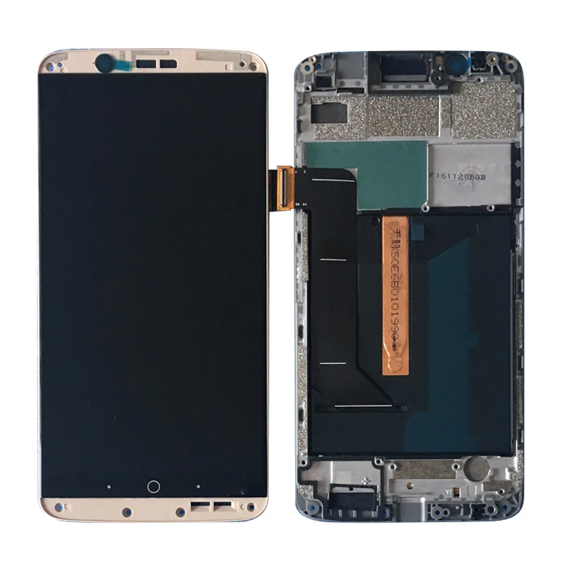 5," AMOLED ЖК-дисплей для zte Axon 7 A2017 A2017U A2017G ЖК-дисплей сенсорный экран Замена в сборе с рамкой