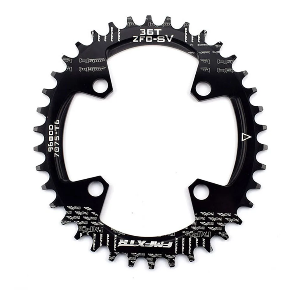 Black FMFXTR Mtb велосипедная цепь 96Bcd широкий узкий круг кривошипная Звездочка цепь горный велосипед запчасти - Цвет: Black