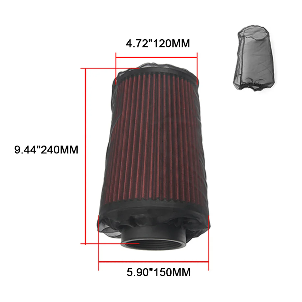 Air Filters Universal Air Filter Protective Cover Waterproof Oilproof Dustproof For High Flow Air Intake Filters Filter Cover OFI048