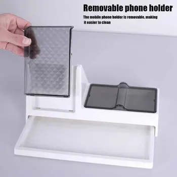 

Mobile Phone Stand Box Desk Organizer ABS Home Office Multifunctional For Jewelry Eyeglasses Holder Remote Control Storage Keys