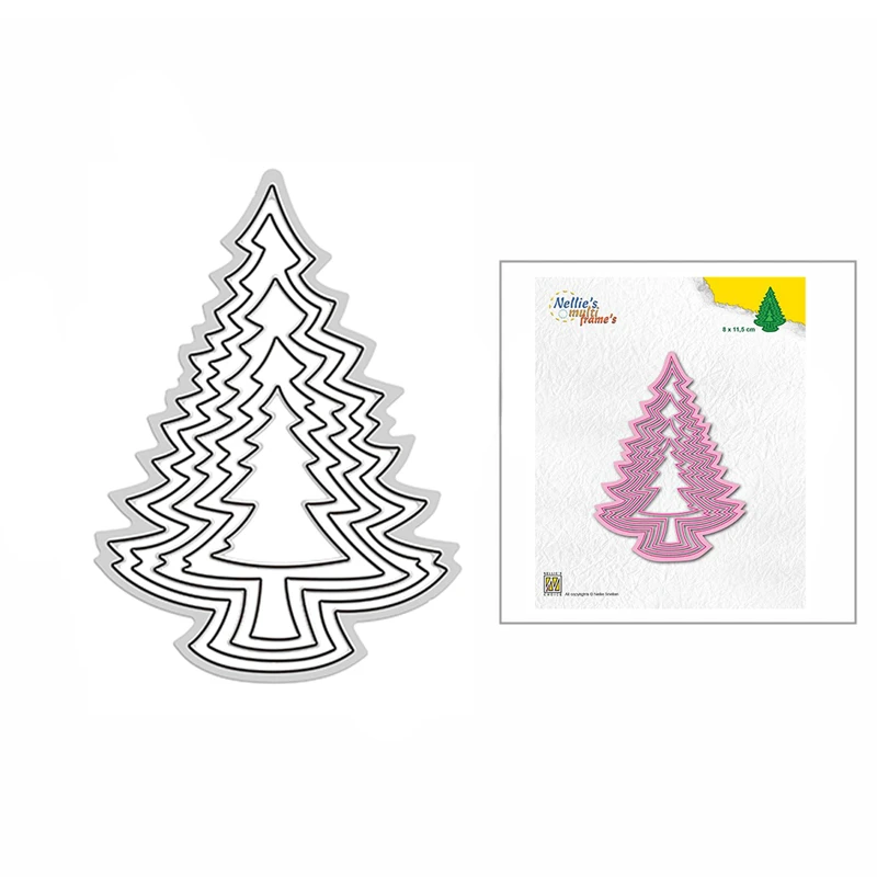 2022 Christmas Tree Cutting 2022 New Nested Tall Christmas Tree Metal Cutting Dies For Diy Scrapbooking  Decor And Card Making Paper Craft Embossing No Stamp - Aliexpress Home &  Garden