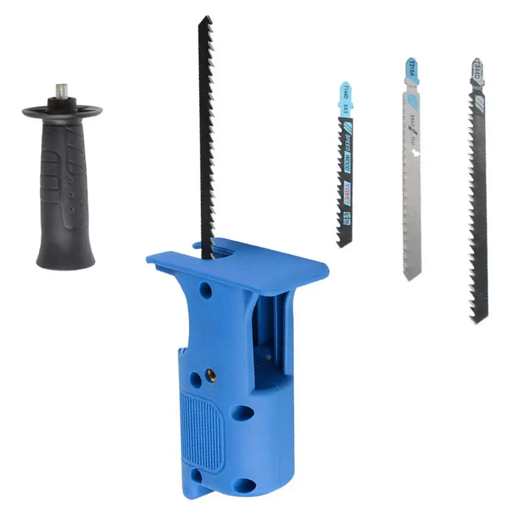 

Electric Drill Modified Electric Reciprocating Saw Head Set Household Saber Drill Turn Jig Saw Portable Woodworking Cutting Tool