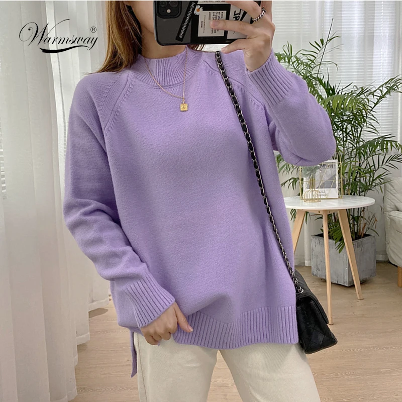 Фиолетовый Свитер Женский Купить