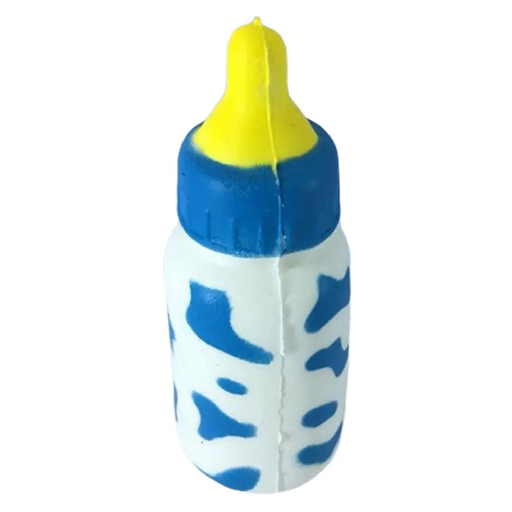 blue Игрушка из пенополиуретана с медленным отскоком, декомпрессионная игрушка с медленным отскоком, имитирующая бутылочку с молоком, которая медленно и медленно сжимает подборы - Цвет: blue