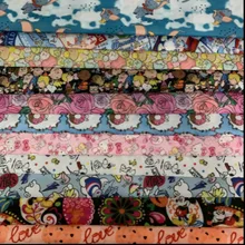 1 ярд 2 стороны анти-брызги воды мультфильм тонкая ткань Оксфорд полиэстер Печать Ткань Сумка Подкладка T775