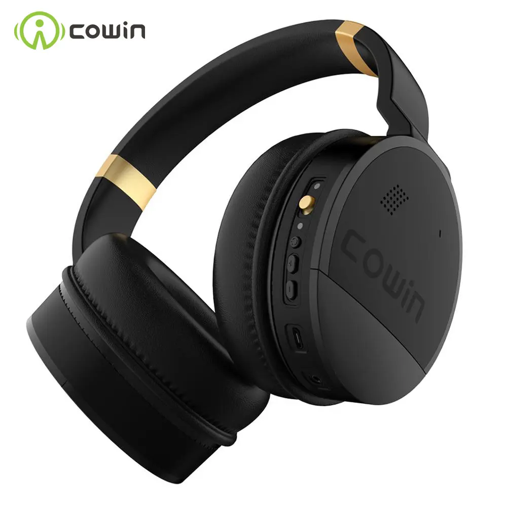 COWIN E8 [Upgraded] Active Noise Cancelling Bluetooth Headphone Wireless Headphones Over Ear with Microphone Hi-Fi Deep Bass
