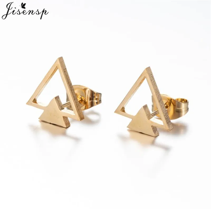 Schwarze Punk-Edelstahl-Ohrringe für Damen, Mode 2025, Schmuck, geometrische Blatt-, Kreis-, Herz-Ohrstecker, Piercing, Pendientes, Geschenk – Detail 20