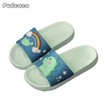 

Children Kids Home Sandals Slippers Cartoon Animal Pattern Rainbow Unisex Girl Boy Water Slide Flip-Flop Sandals Shoes Summer