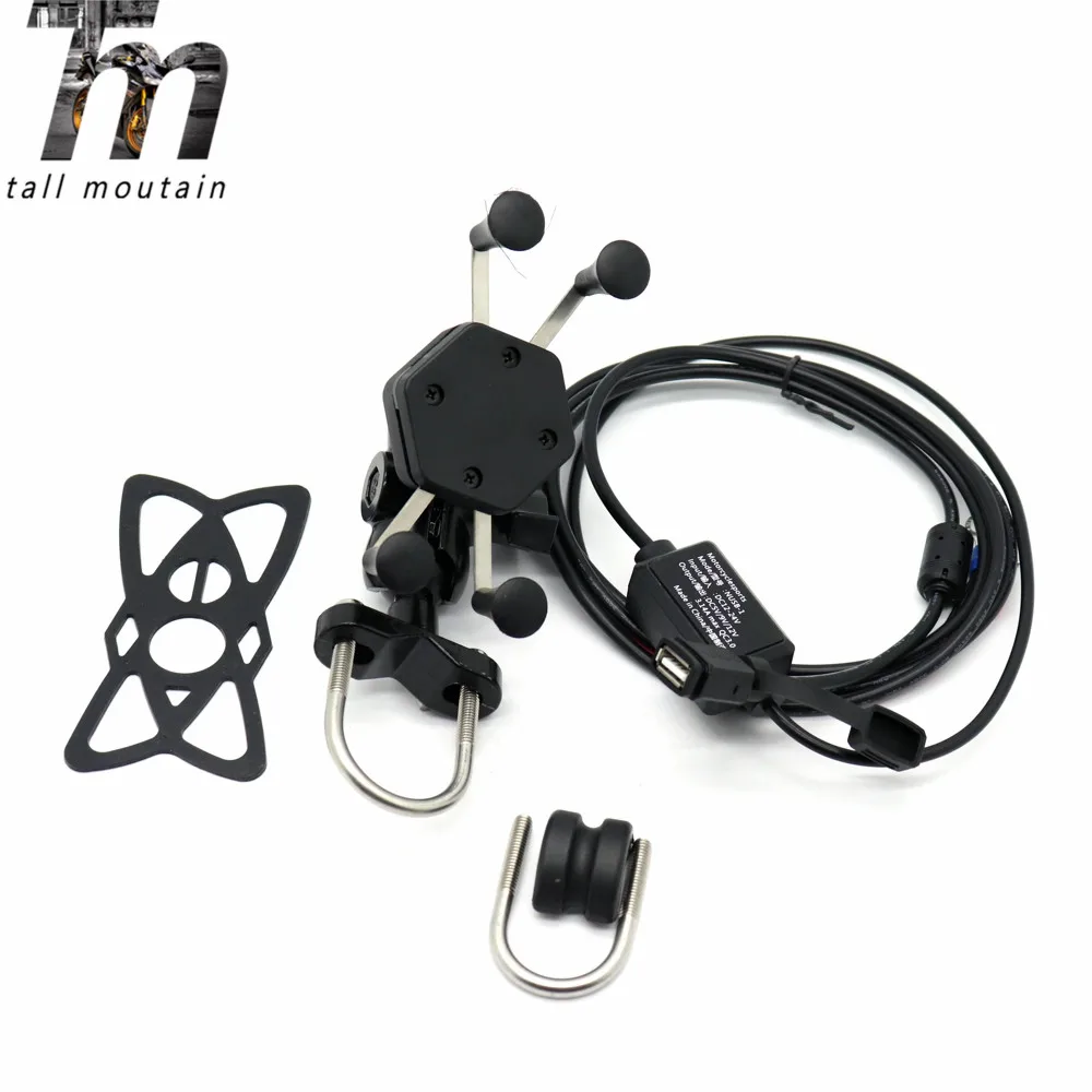 X Grip держатель телефона USB зарядное устройство для BMW F800R F800GT F800GS F700GS F650GS F650 CS/ST/Funduro