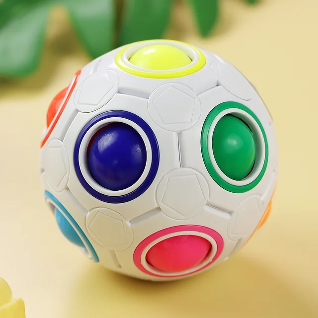 Creative Magic Rainbow Ball Cube Speed Puzzle Ball Mini Cube Antistress Ball Gifts Toys for Children Adult Stress Reliever 1