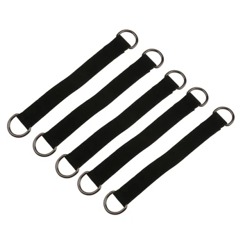 

5x 25cm Strong Nylon Hammock Tree Hanging Straps Swing Straps Belt Outdoor