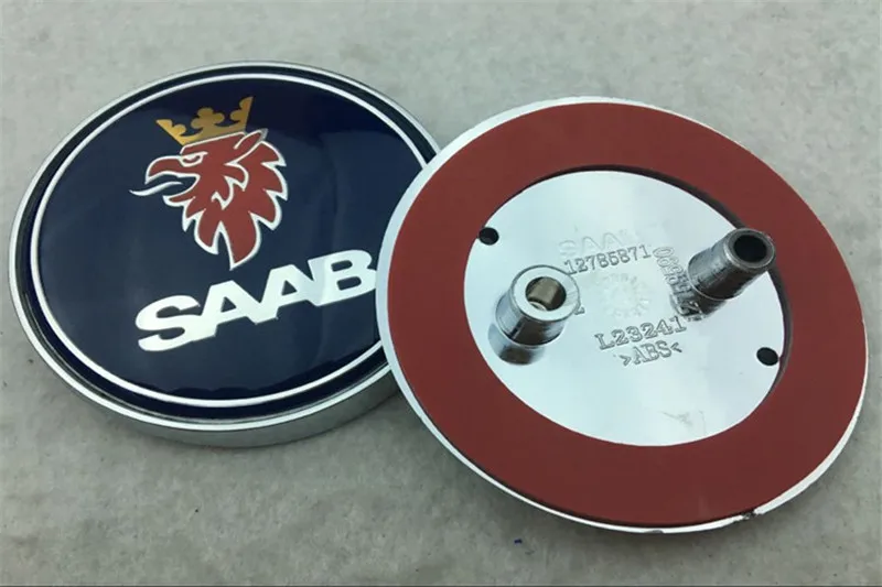 [ ] 20 шт. автомобильный Стайлинг ABS пластик 68 мм SAAB Передние Эмблемы задний хвост багажник значок капот логотип наклейки авто аксессуары