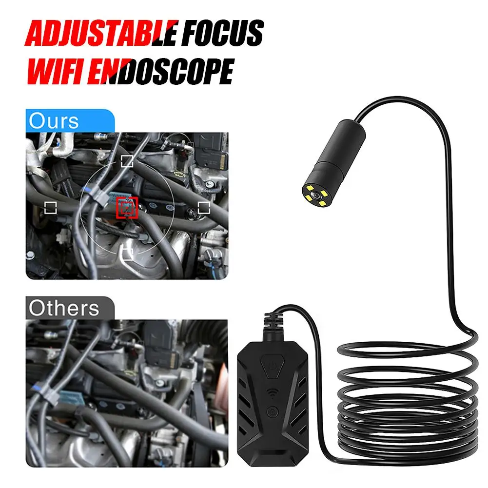

14mm Adjustable WiFi HD Camera Endoscope High-quality Safety Convenient Simplicity 5 Megapixel Inspection Camera Borescope
