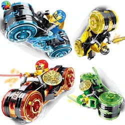 Figurines de Moto Ninja, Blocs de Construction, Jouets pour Enfants, Briques, Cadeau pour Garçons, 4 Types 